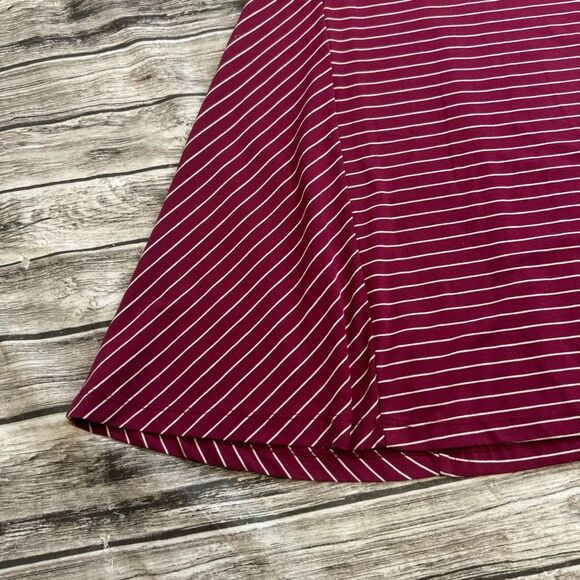 The Limited Women's A Line Fit and Flare Dress XST XS Extra Small TALL Burgundy - Picture 7 of 14